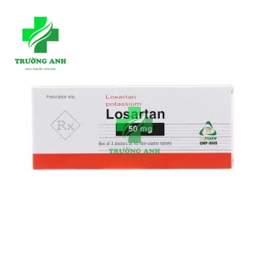 Losartan 50mg TV Pharm - Thuốc điều trị tăng huyết áp hiệu quả 